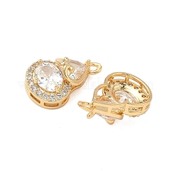 Латунные микропаве прозрачные подвески с фианитом KK-S531-26G