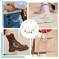 4 шт. латунные цепи для ремней для обуви&nbsp;HJEW-OC00229