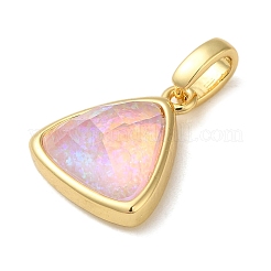 Стойка из латуни с подвесками из синтетического опала&nbsp;KK-S370-10G-02