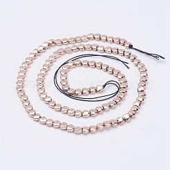 Гальванизировать немагнитных синтетический гематит бисер пряди G-F510-25A