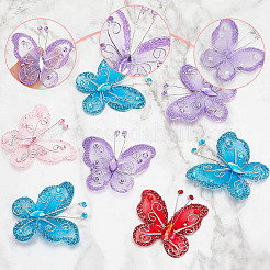 25 pz 5 colori decorazioni per nozze in organza&nbsp;DIY-GF0005-93