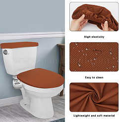 2 Stück 2 Farben Polyester-Toilettendeckel-Staubschutz&nbsp;AJEW-CN0003-20C