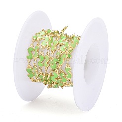 Цепи звеньев формы эмали сплава ручной работы ENAM-F138-05B-RS