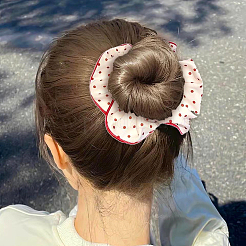 6 шт. 3-х цветные тканевые эластичные резинки для волос для девочек или женщин OHAR-GO0001-13