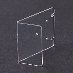 アクリルイヤリングスタンドディスプレイ  L字型  透明  3x5x5.5cm&nbsp;EDIS-F005-01
