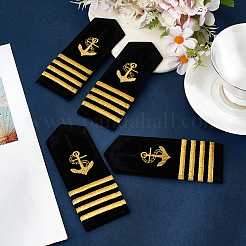 4 пара погон из полиэфирного волокна&nbsp;AJEW-CN0005-73