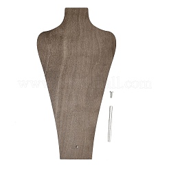 Vasenförmige Schmuckständer aus MDF und Eisen für Anhänger und Halsketten&nbsp;NDIS-G008-01A-01