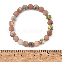 Bracelets extensibles en perles de pierres précieuses naturelles mélangées&nbsp;BJEW-JB14456