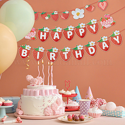 2 пакетик 2-х видов клубничной бумажной подвески&nbsp;DIY-FH0010-28