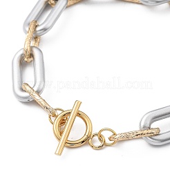 Браслеты-цепочки из пластика и алюминия ccb X-BJEW-JB05432-03