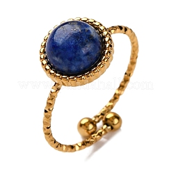 Круглые натуральные смешанные кольца из камня&nbsp;RJEW-Q822-01G