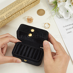 1 шт. мини-прямоугольные бархатные коробки для хранения колец с кнопками&nbsp;CON-BBC0001-19