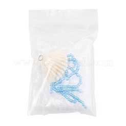 Подвески из натурального ракушечного и стеклянного жемчуга большие PALLOY-FS00032