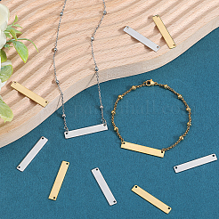 40 шт. 2-цветное ионное покрытие (IP) 304 нержавеющая сталь соединительные подвески&nbsp;STAS-SC0009-01