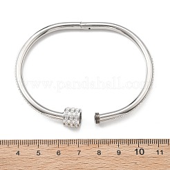 Браслеты из нержавеющей стали 304 со стразами для женщин&nbsp;BJEW-Z092-04P