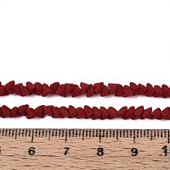 Нити из матовых непрозрачных стеклянных бусин&nbsp;LS-GLAA-N017-4mm-15