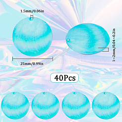 40 шт. подвески из ракушек Capiz с покрытием цвета AB SSHEL-SC0001-26