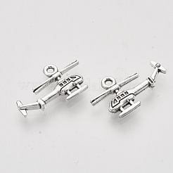 Pendentifs en alliage de style tibétain&nbsp;X-TIBEP-T009-27AS-RS