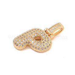 Pendentifs en laiton zircon cubique transparent&nbsp;KK-B099-01G-P