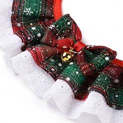 Bandanas en dentelle de noël pour animaux de compagnie en tissu&nbsp;AJEW-D051-05G