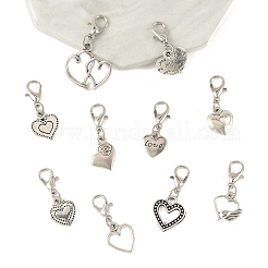 20 Stück 10 Stile Legierung Anhänger Dekorationen&nbsp;HJEW-YW00496