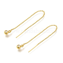 Покрытие стойки латунная проволока для ушей&nbsp;KK-C081-09G