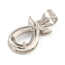 Сеттинги Серебряный кулон кабошон 925 стерлингов STER-B005-19P