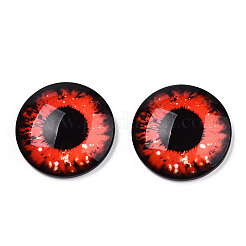 Стеклянные кабошоны с рисунками  GGLA-WH0001-35