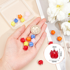 20шт 5 цвета бусины лэмпворк ручной работы&nbsp;LAMP-OC0001-29