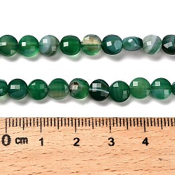 Нити бусин из натурального полосчатого агата (окрашенного и нагретого)&nbsp;G-C179-A6mm-22