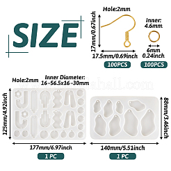 2 шт. силиконовые Молды для подвесок в виде 2-х спиралей&nbsp;DIY-TA0005-56
