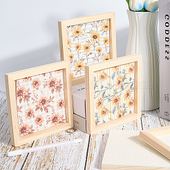Bricolage enfants décoration en bois cadre photo en argile&nbsp;WOOD-WH20008-07H