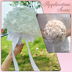 6 шт. пластиковый и кружевной воротник-букет манжеты&nbsp;DIY-SP0005-47