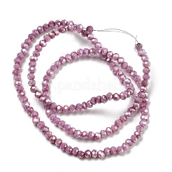 Непрозрачная выпечка окрашенные стеклянные бусы пряди DGLA-F002-03