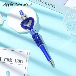 Бусины из полимерной глины в форме сердца со стразами&nbsp;CLAY-NH0001-09A-01