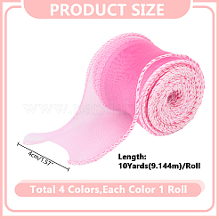 40 ярд двухцветной полиэстеровой проволочной ленты&nbsp;OCOR-HY0001-69