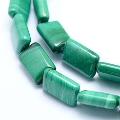 Природного малахита бисер нитей G-D0011-03-8x12mm