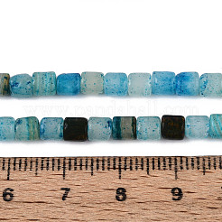 Нити бусин из окрашенного натурального афганского нефрита&nbsp;G-T141-93B