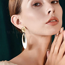 12 шт. латунные серьги-гвоздики KK-BC0008-34