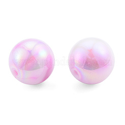 Двухцветные непрозрачные акриловые бусины SACR-T104-01B