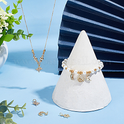 8шт 4 стиля латунные микропаве кубические циркониевые подвески&nbsp;KK-BC0011-44