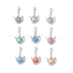 Подвесные украшения из сплава для чайника и полимерной глины ручной работы&nbsp;HJEW-JM03332