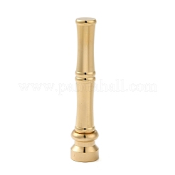 Tête de cachet de cire en laiton doré avec poignée en forme de bâton de bambou&nbsp;STAM-K001-05G-J