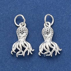 925 полые подвески из стерлингового серебра STER-P071-01S