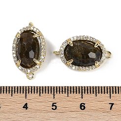 Натуральный лабрадорит ограненные овальные звенья G-B126-07G-04