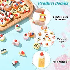 44 шт. миниатюрных украшений для торта в 11 стилях&nbsp;DJEW-CJ0001-29