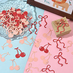 2 пакетик с бантом и вишневым бумажным конфетти для украшения вечеринки&nbsp;DIY-SC0031-55