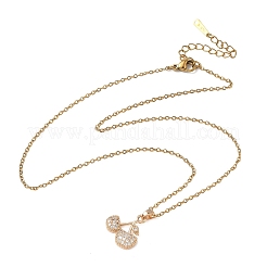 Collane con pendente in ottone e zirconi cubici&nbsp;SA-CBA7E55-04G-01