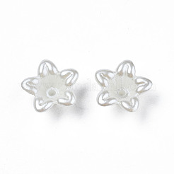 Cappucci di perline di fiori di plastica imitazione perla abs&nbsp;KY-T023-033
