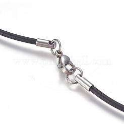 Колье из резинового шнура MAK-L023-01B